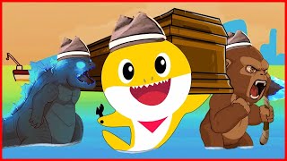 Baby Godzilla vs Kong  Baby Shark Song x Coffin Dance Song Meme Cover [upl. by Ytirahs]