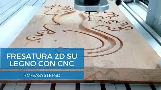 2D milling on wood  EasyStep [upl. by Elletsirhc]