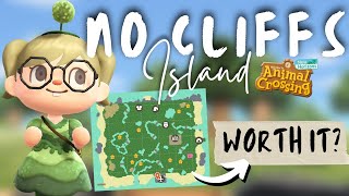 A COMPLETELY FLAT ISLAND  pros and cons for an island without cliffs  Animal Crossing New Horizons [upl. by Yawnoc]