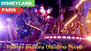 Disneyland Paris Mickey’s Dazzling Christmas Parade 2 show stops 2024 [upl. by Che]