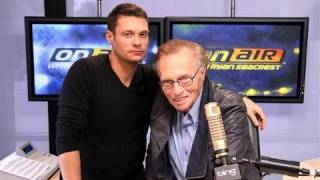 Larry King Sings quotPoker Facequot  Interview  On Air With Ryan Seacrest [upl. by Pentha289]