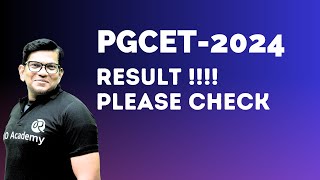 PGCET 2024 RESULT Announced  MBA result  MCA result  mbaexams mcaresult [upl. by Ule]