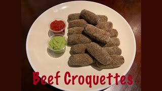 Goan Beef Croquettes Recipe  How to make Beef Mince Croquettes Goan Style [upl. by Aramaj]