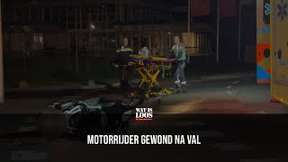 MOTORRIJDER GEWOND NA VAL [upl. by Dagmar]