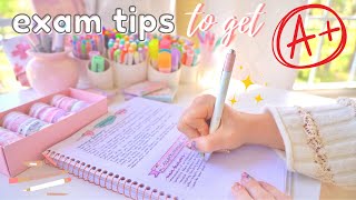 Exam day routine  last minute study tips to get those As ✨💯 [upl. by Boylston270]