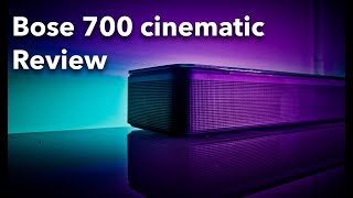 Bose 700 SoundBar Cinematic Review [upl. by Yartnod]