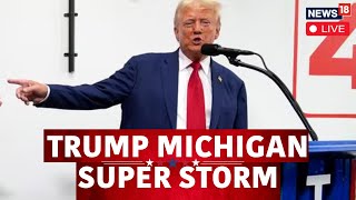 Trump Latest News LIVE  Trump Holds A Campaign Rally In Potterville Michigan Live  US Polls N18G [upl. by Yecram131]