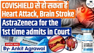 AstraZeneca Admits its Covid Vaccine Covishield Can Cause Heart Attack Brain Stroke  UPSC [upl. by Llehsram987]