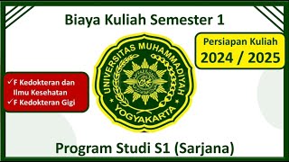 BIAYA KULIAH KEDOKTERAN UMY 20242025 [upl. by Lolly]