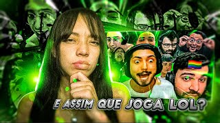 REACT Como os STREAMERS realmente jogam League of Legends [upl. by Hurty859]