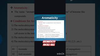 Short trick for aromaticityHuckel ruleshortstrendingshortsfeedviralvideotrendingsongclass11 [upl. by Irianat892]