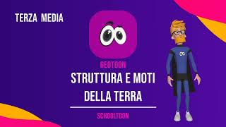 Struttura e moti della Terra  GeoToon  La Geografia per le Medie di Schooltoon [upl. by Rodnas750]