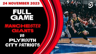 Manchester Giants vs Plymouth City Patriots British Basketball Championship  LIVE [upl. by Htebilil]