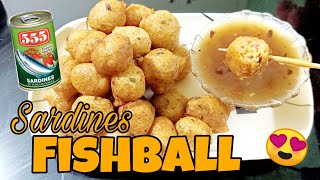 SARDINES FISHBALL  Homemade Fishball w masarap na sauce  Easy panggawin [upl. by Touber]