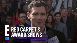 Joseph Morgan Wins on the Red Carpet  E Peoples Choice Awards [upl. by Akamahs624]