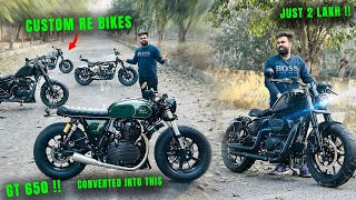 Custom GT 650 CRAZY MODIFIED WOW 🤩  MADE IN INDIA [upl. by Ydarb]