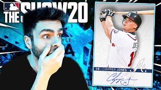 99 CHIPPER JONES hit TWO NODOUBTERS FLAWLESS REWARD in MLB the Show 20 [upl. by Asihtal463]