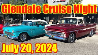 Glendale Cruise Night 2024  Classic Car Show On Brand Blvd [upl. by Alih322]