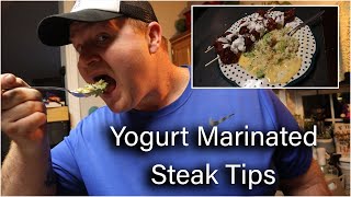 Yogurt Marinated Steak Tips Homestead Life [upl. by Jerman]