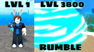 Noob Uses Rumble fruit  Devil Fruits  I Reached Level Max In King Legacy [upl. by Nifares]