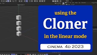 Using the Cloner in the Linear mode in C4d 2023 MaxonVFX [upl. by Emiline]