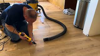 Balls of steel  cutting radius in laminate floor [upl. by Rausch629]