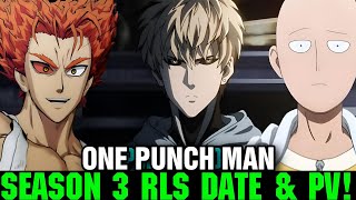 ONE PUNCH MAN SEASON 3 RELEASE DATE TEASER amp STUDIO  Saitama Season 3 [upl. by Hallock]