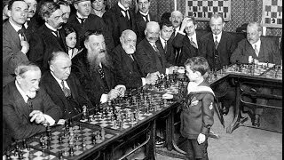 Samuel Reshevsky  One of the greatest ever Chess child prodigies  example game vs Capablanca 1935 [upl. by Ricky]