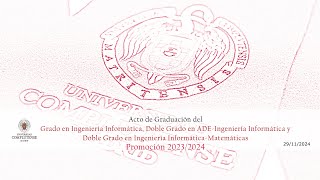 Acto de Graduación de la Facultad de Informática en Grados y Dobles Grados UCM [upl. by Anahir]