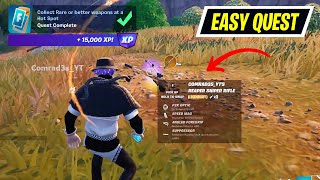 Collect Rare or better weapons at a Hot Spot Fortnite [upl. by Averat]