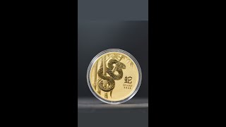 2025 1 oz Gold Lunar Snake BU  Australian Perth Mint [upl. by Hewitt]