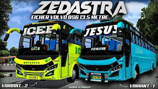 Brand New Realistic ZedAstra Eicher Volvo 135 Metre Bus Mod For Bus Simulator Indonesia Ibussidmod [upl. by Sev224]