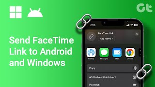 How to Send FaceTime Link to Android and Windows  Send FaceTime Link to Others [upl. by Cacia]