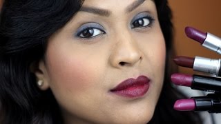 10 Plum Berry Lipsticks For MediumDeeper Skintones [upl. by Inavoy]