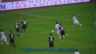 Bari  Grosseto 11 Galano goal pallonetto SPETTACOLO 06 04 2012mpg [upl. by Pierro537]