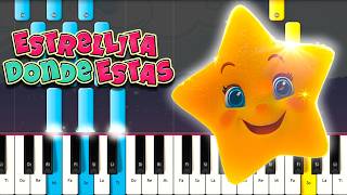 Estrellita ¿Dónde Estás ♫ PIANO TUTORIAL 🎹 [upl. by Bywaters]