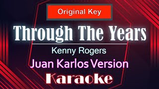 Juan Karlos  Through The Years Karaoke  Minu One  Instrumental [upl. by Notelrac]