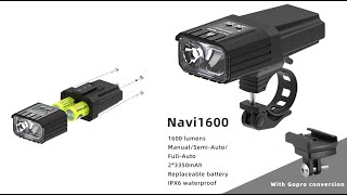 Enfitnix Navi1600 Smart přední světlo na kolo [upl. by Remde]