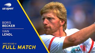 Boris Becker vs Ivan Lendl Full Match  1992 US Open Round 4 [upl. by Zehcnas952]