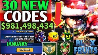 JANUARY⚡ROBLOX BLOX FRUITS CODES 2024  BLOX FRUITS CODES 2024  CODES FOR BLOX FRUITS [upl. by Drusie203]