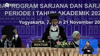 21 Nov 2024  Wisuda Program Sarjana amp Sarjana Terapan Periode I Tahun Akademik 20242025 [upl. by Lerred]