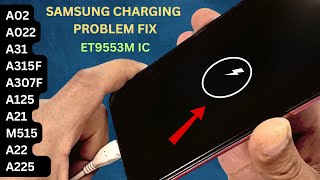 Samsung A02 A022f M02 Fix Charging Problem By One Jumper [upl. by Orlantha404]