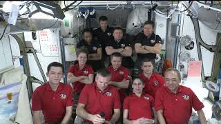 Expedition 70NASA’s SpaceX Crew7 Farewell Remarks Station Change of Command March 10 2024 [upl. by Thin]