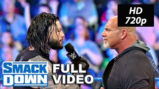 Goldberg and Roman Reigns Full Segment WWE SmackDown Feb 28 2020 HD [upl. by Mima]