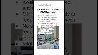 Criteria for fasttrack PACU recovery [upl. by Retrac]