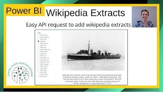 How to add Wikipedia data into a Power BI report using an easy API request example [upl. by Elletnahc488]