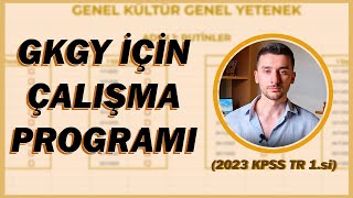 95 Puan Almamı Sağlayan GKGY Çalışma Programım Hazır KPSS Programı kpss2024 dgs ales [upl. by Allsopp]