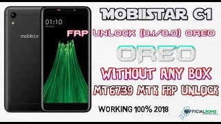 Mobiistar C1 frp Unlock Oreo 8180 bypass Google account working 100 2018 [upl. by Hahcim]