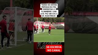 Gabi gol e destaque do treino desta sexta feira futebol flamengo [upl. by Arihay]