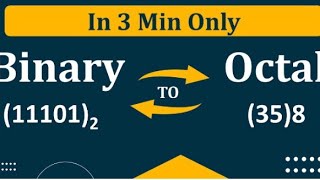 binary to octal  octal to binary Lecture 3 BS PHY Advanced electronics [upl. by Uon289]